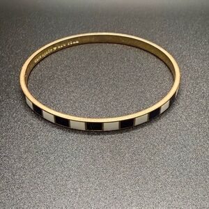 Kate Spade B&W Striped Bangle